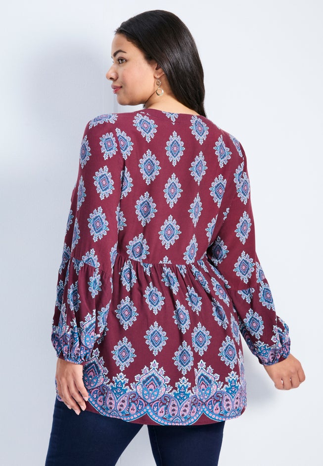 Mara Blouson Sleeve Tunic image number 1
