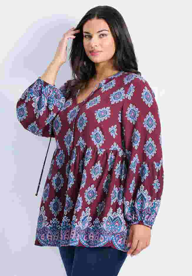 Mara Blouson Sleeve Tunic image number 2