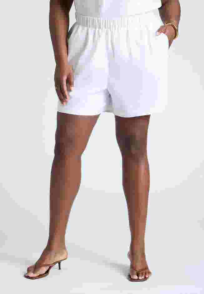 Easy Pull On Linen Blend Short image number 1