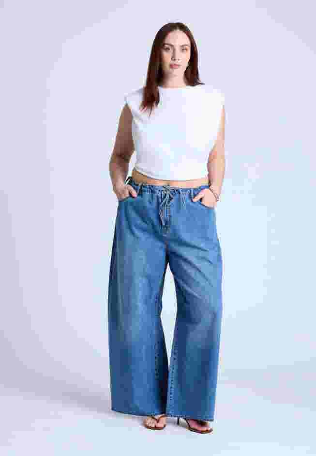 Loose Drawstring Waist Jean image number 0