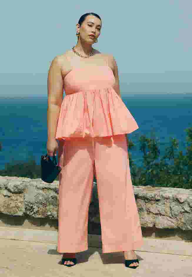 Wide Leg Cotton Pant image number 0