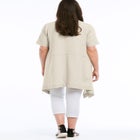 Linen-Blend Hanky Hem Tunic image number null