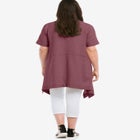 Linen-Blend Hanky Hem Tunic image number null