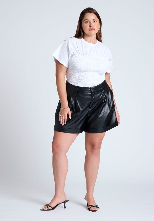 Faux Leather Short image number 0
