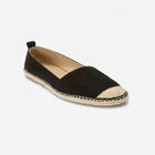 Faux Suede Slip-On Espadrille Flats image number null