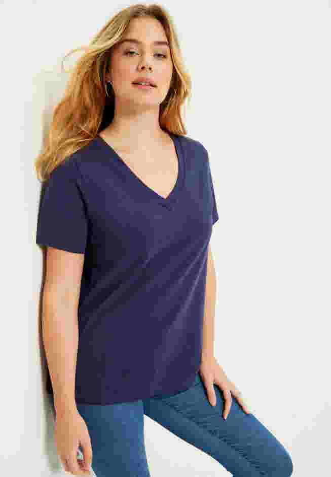 Short-Sleeve V-Neck One + Only Tee image number 0