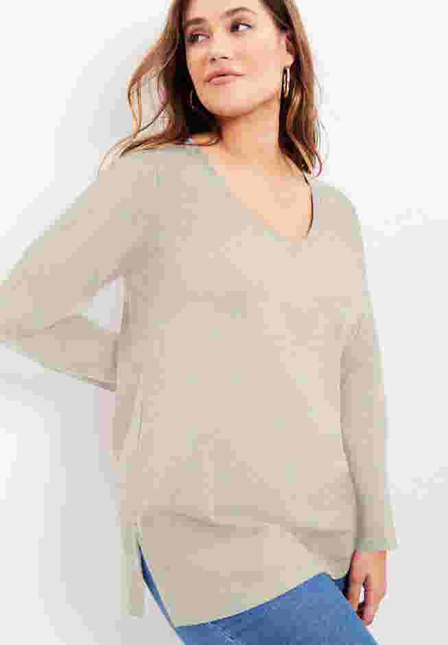 Long-Sleeve V-Neck One + Only Tunic image number 0