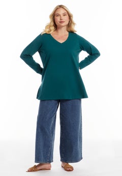 Long-Sleeve V-Neck One + Only Tunic