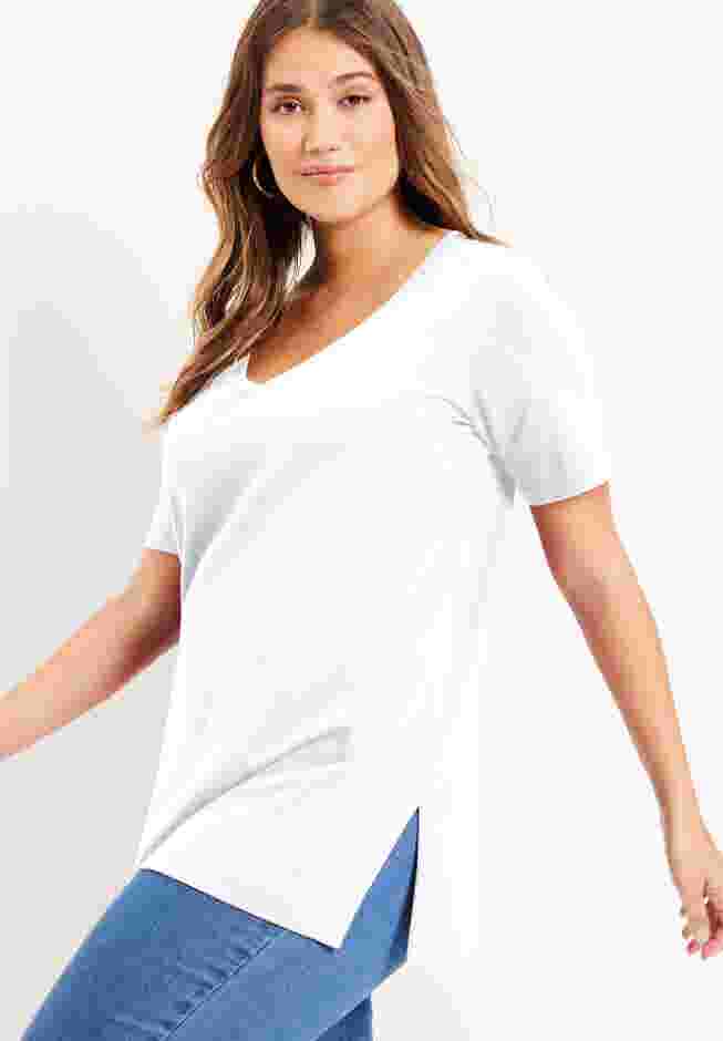 Short-Sleeve V-Neck One + Only Tunic image number 2