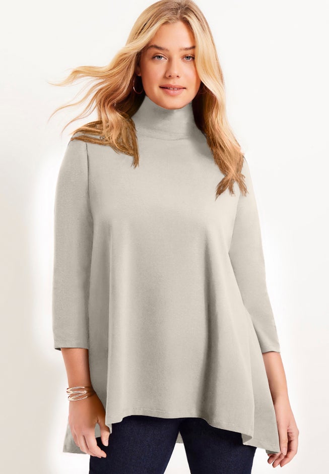 One+Only Mock-Neck Tunic image number 0