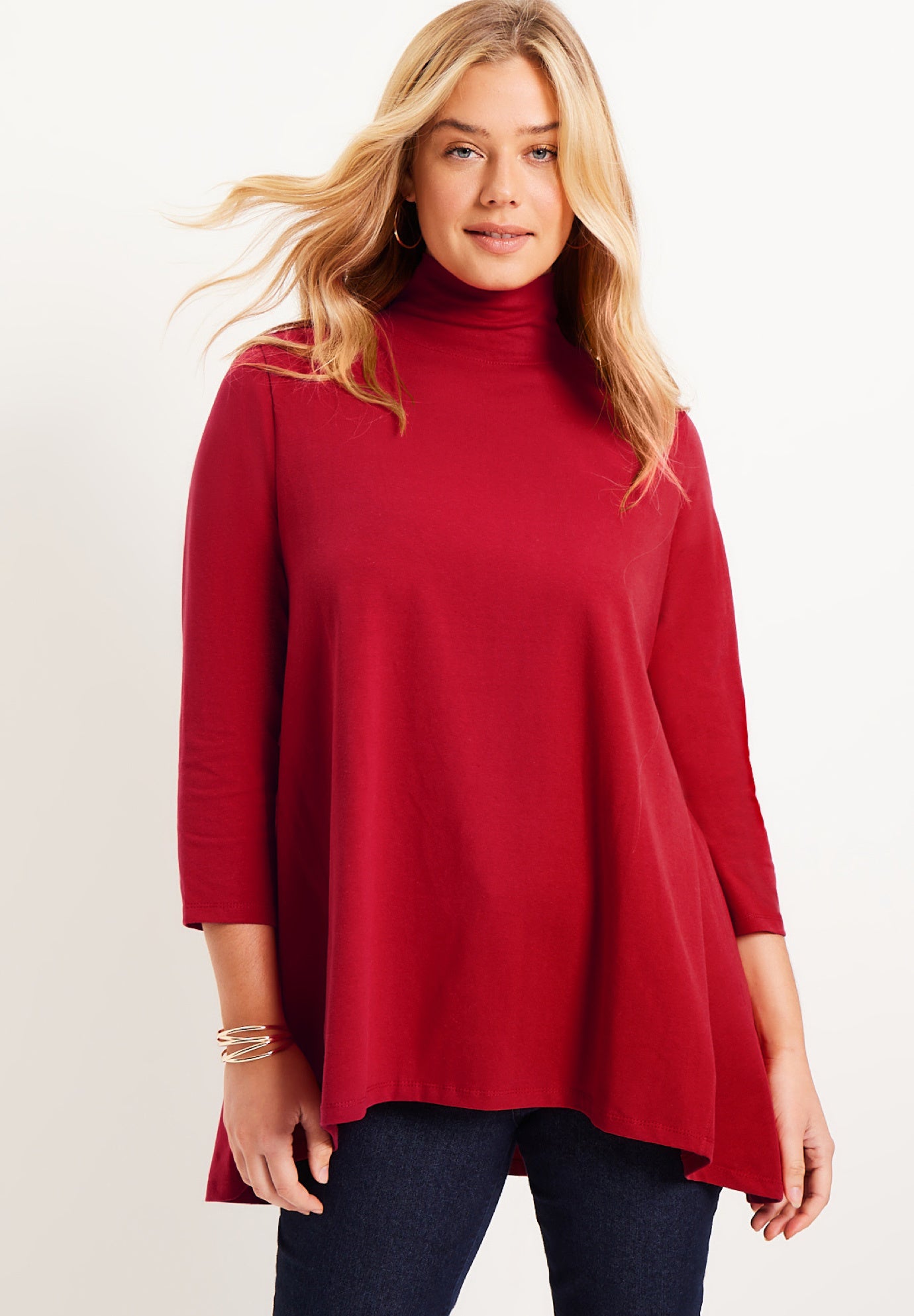 One+Only Mock-Neck Tunic image number 0