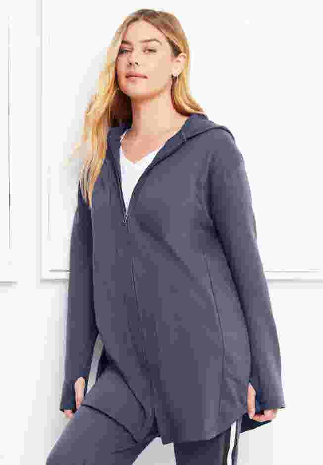 Zip-Up French Terry Hoodie image number 4