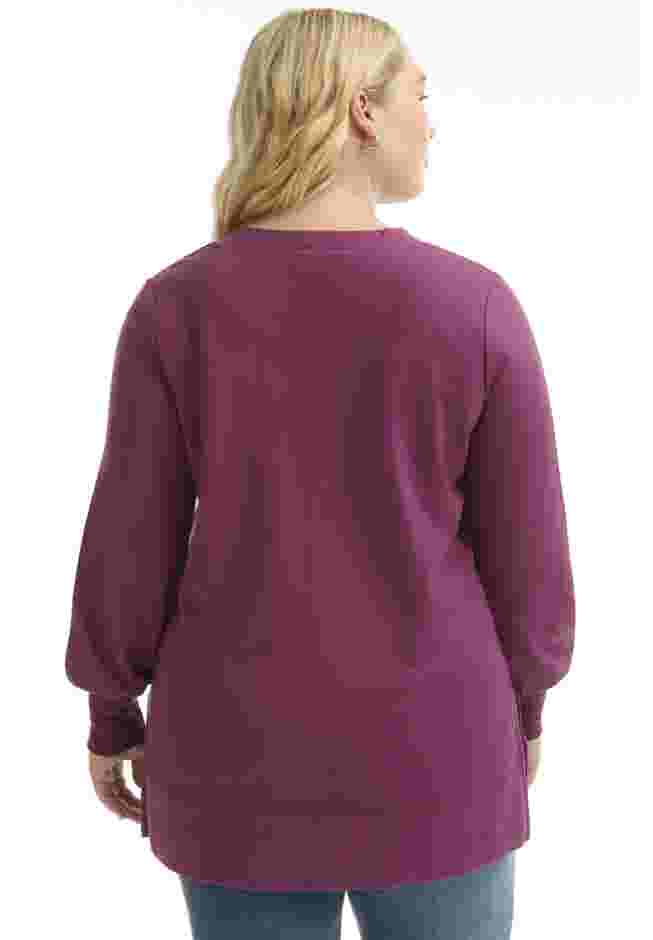 V-Neck French Terry Sweatshirt image number 1