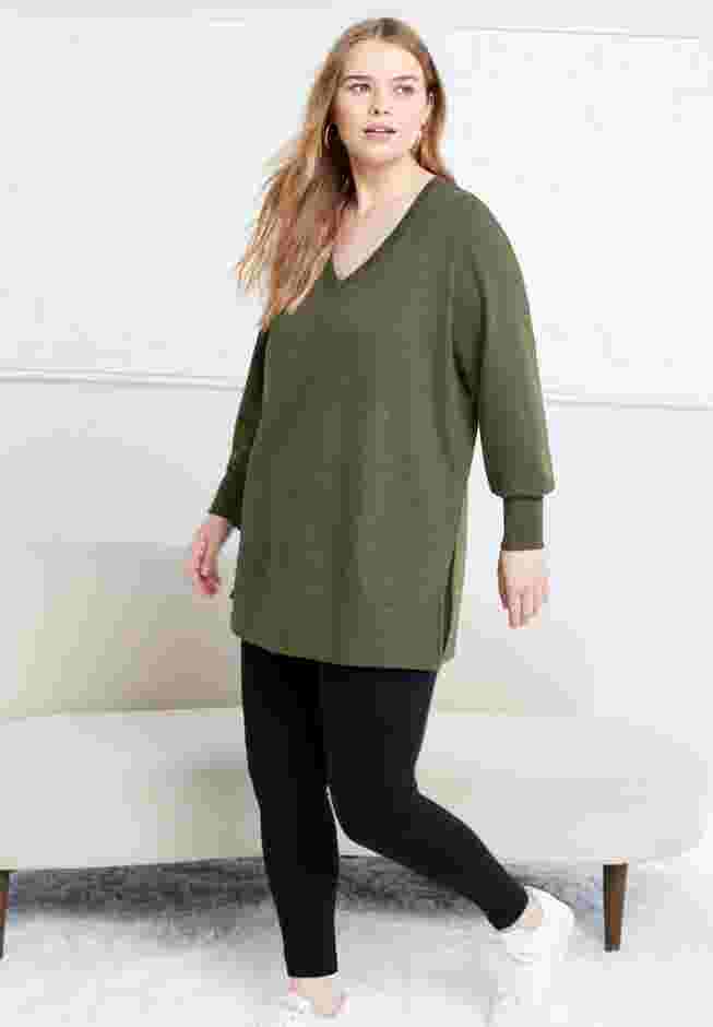 V-Neck French Terry Sweatshirt image number 0