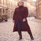 Stretch Button Front Duster Cardigan Sweater image number 0