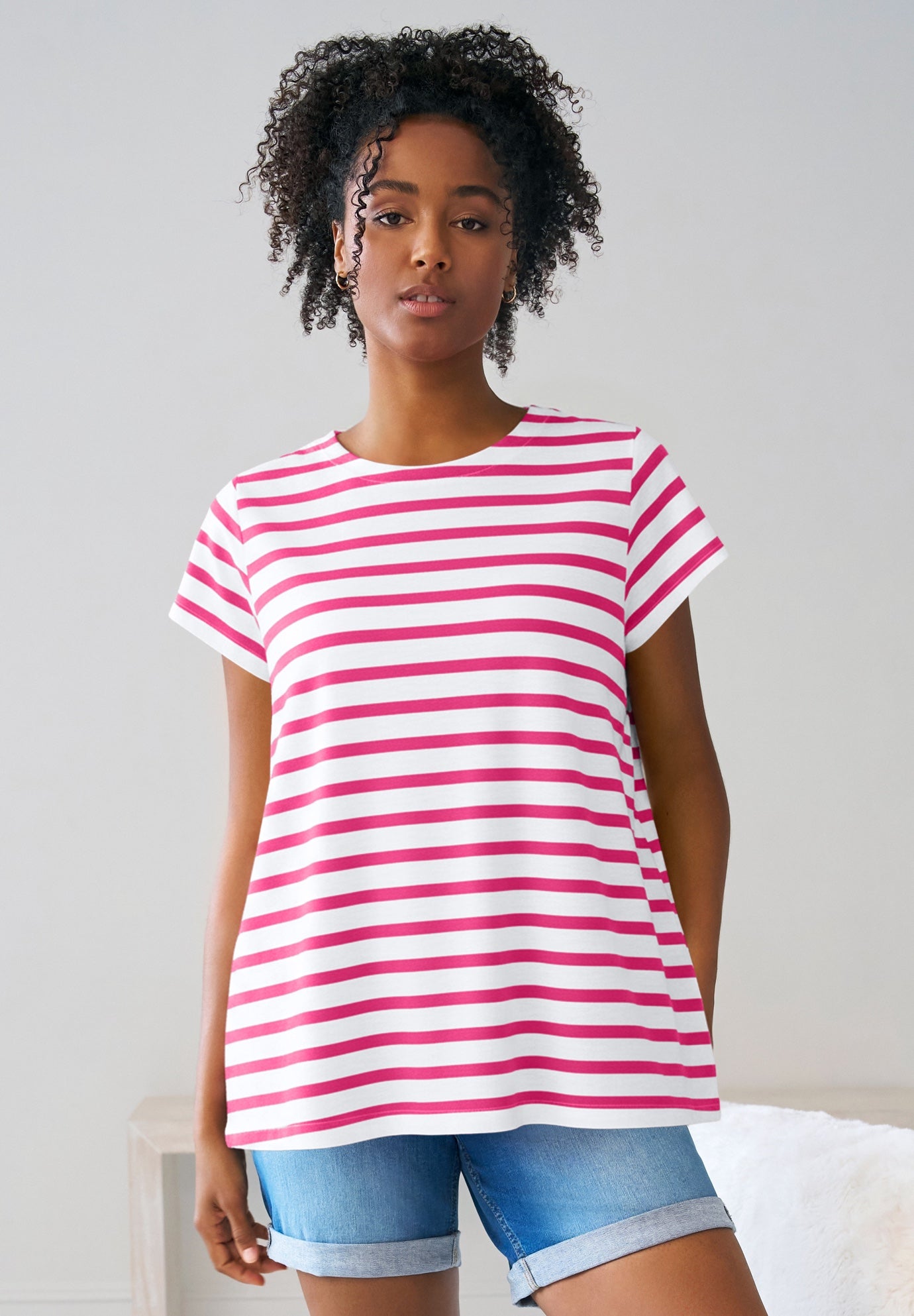 Trapeze Knit Tee image number 0