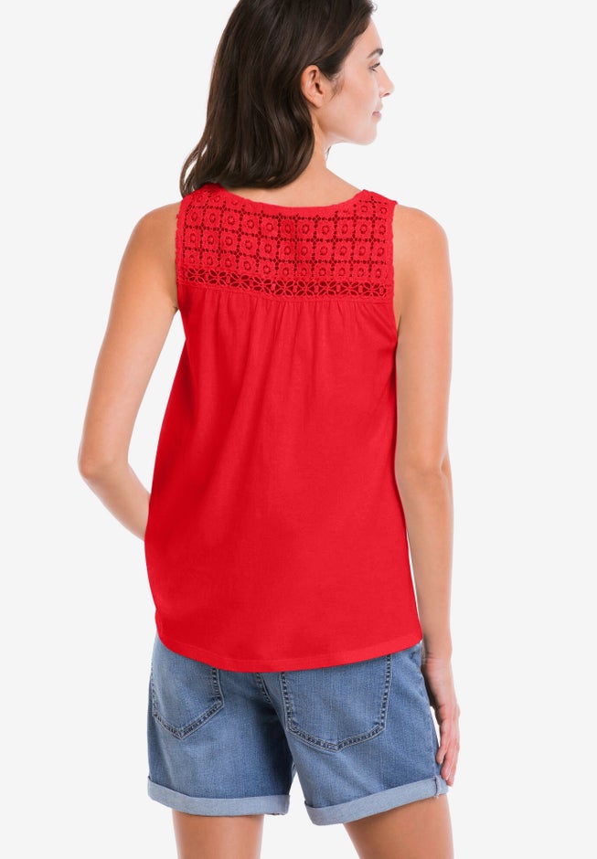 Crochet Lace Tank image number 1