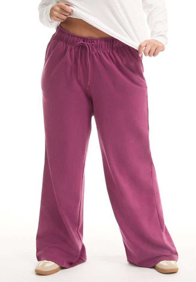 French Terry Wide-Leg Pant image number 2