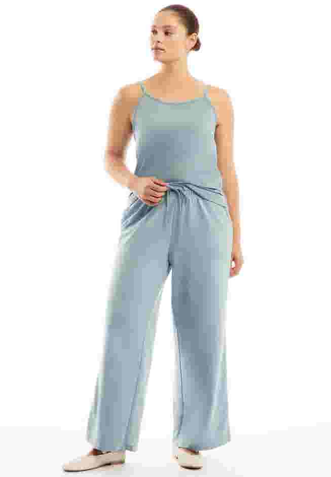 French Terry Wide-Leg Pant image number 0