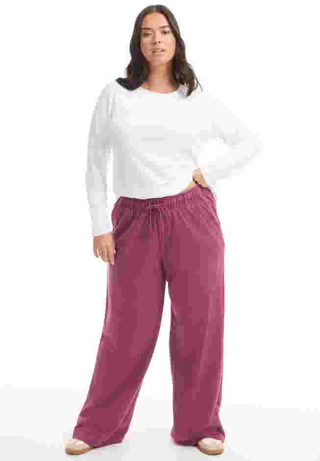 French Terry Wide-Leg Pant image number 0