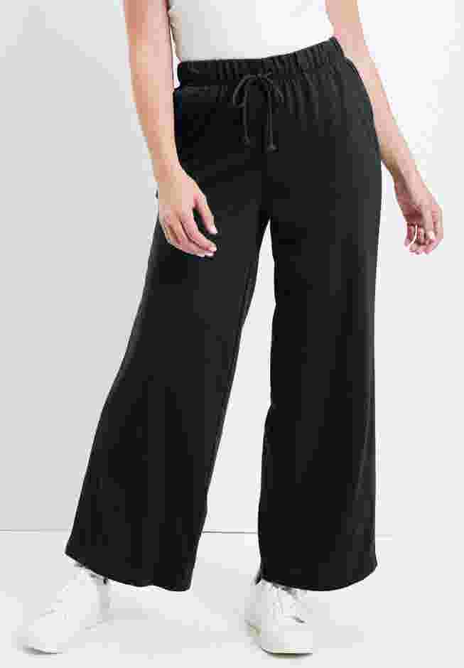 French Terry Wide-Leg Pant image number 0