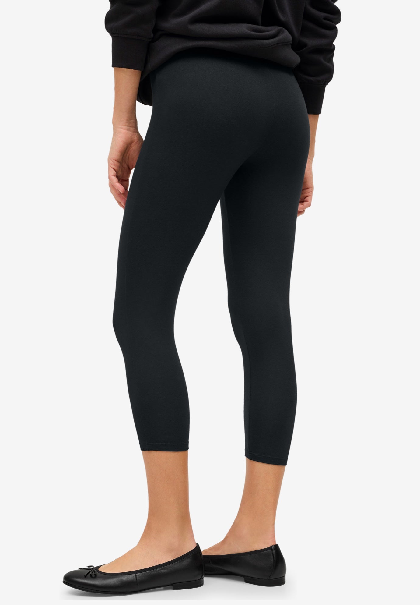 Knit Capri Leggings image number 1