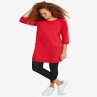 Knit Capri Leggings image number null