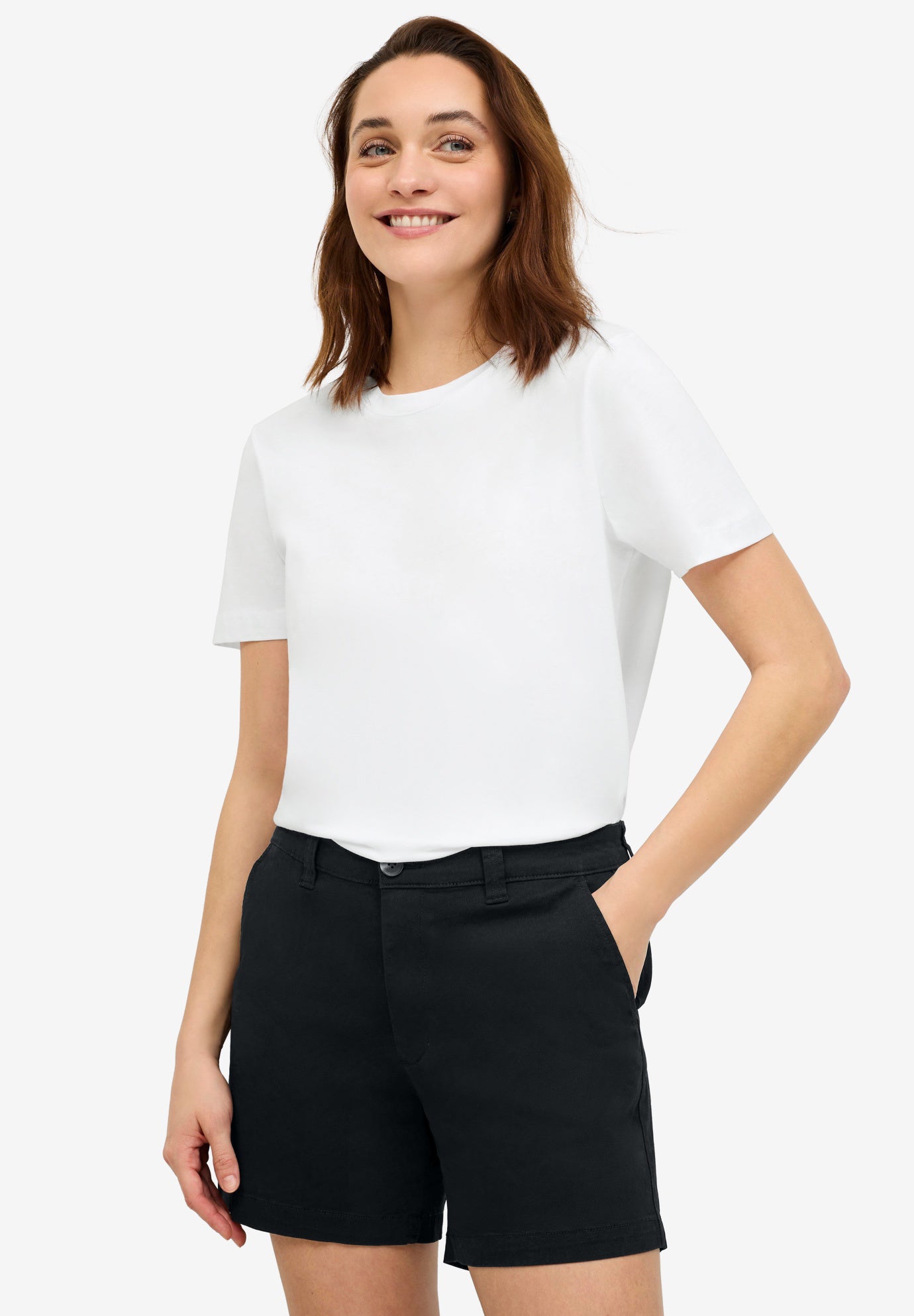 Stretch Chino Mid-rise Shorts image number 2