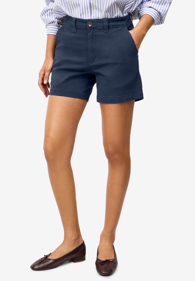 Stretch Chino Mid-rise Shorts image number 4