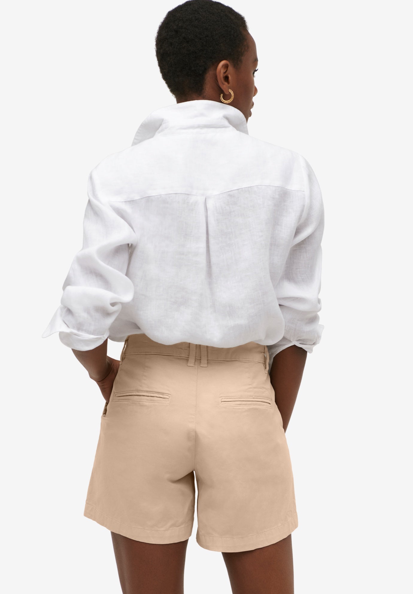 Stretch Chino Mid-rise Shorts image number 1