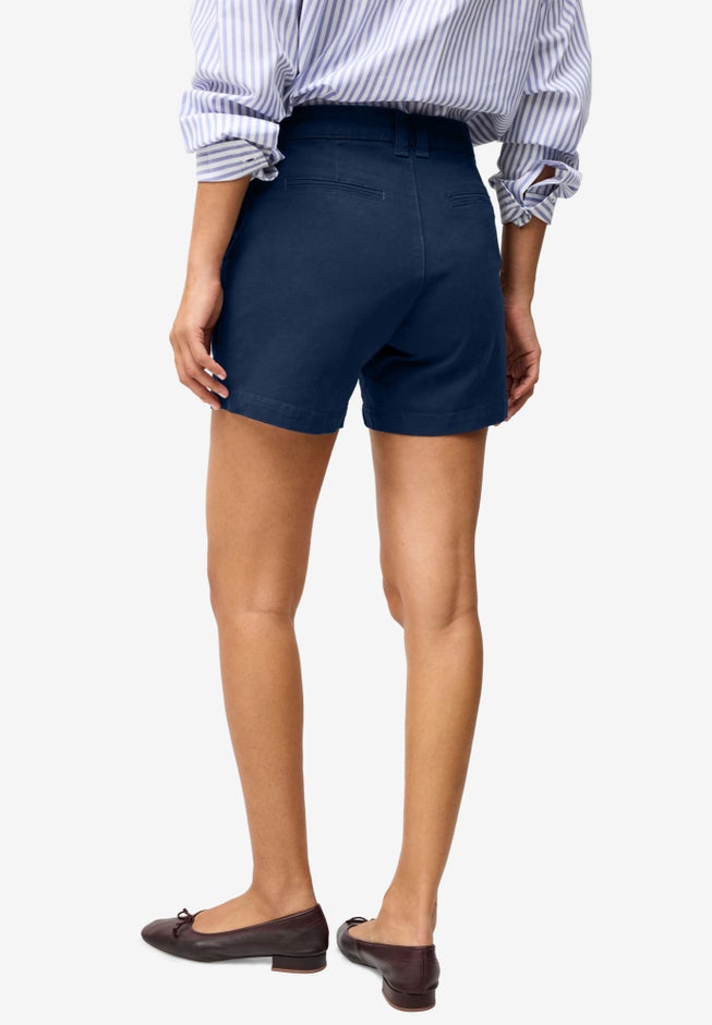 Stretch Chino Mid-rise Shorts image number 1