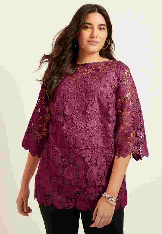 Allover Lace Top image number 0