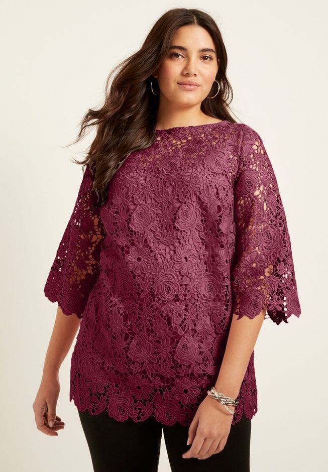 Allover Lace Top image number 0