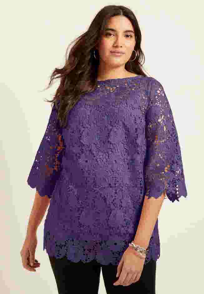 Allover Lace Top image number 0