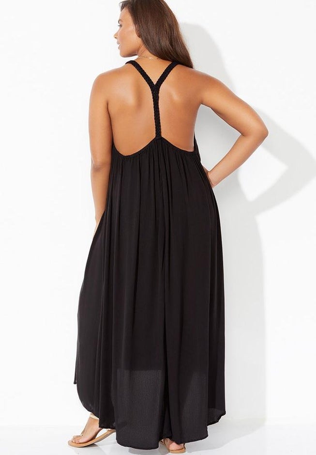 Candance Braided Cover Up Maxi Dress image number null