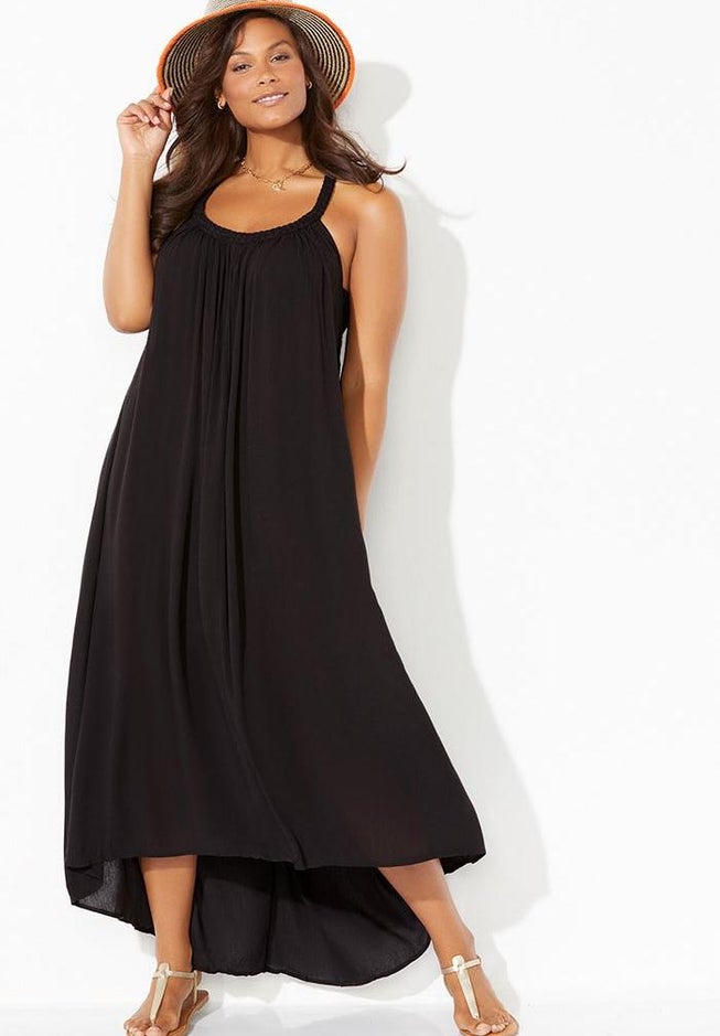 Candance Braided Cover Up Maxi Dress image number null