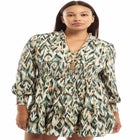 Smocked Georgette Tunic image number null
