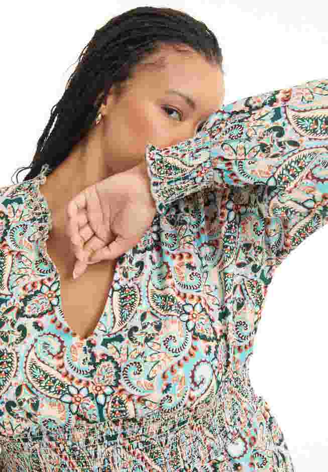 Smocked Georgette Tunic image number 2