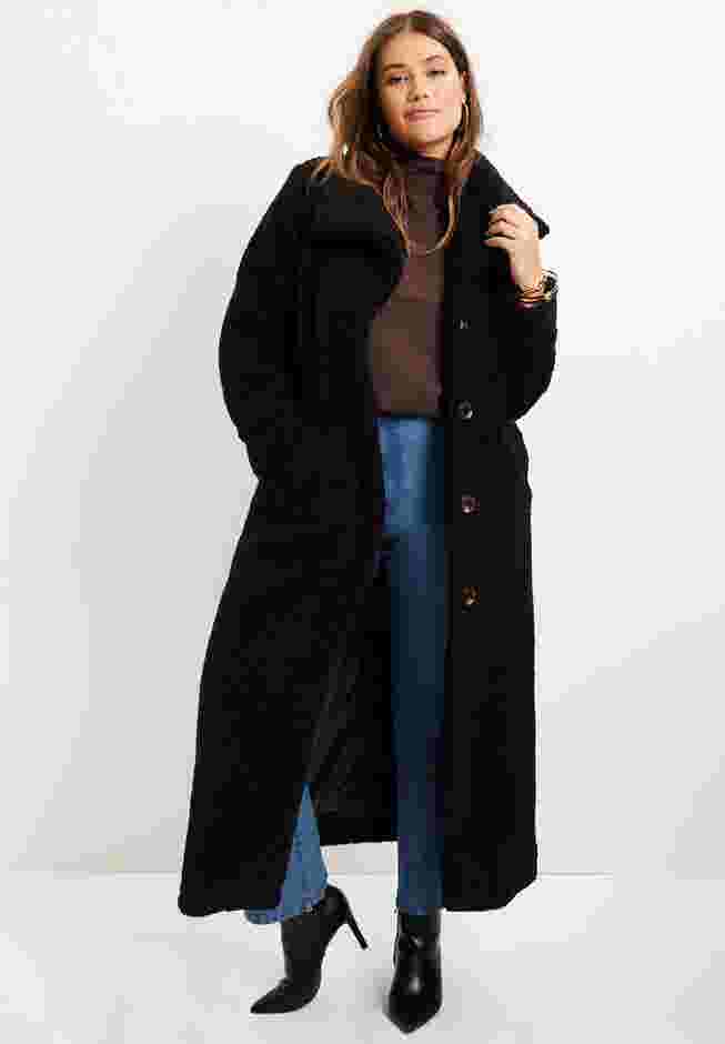 Maxi Teddy Fleece Coat image number 6