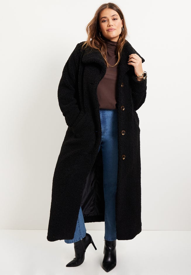 Maxi Teddy Fleece Coat image number 4