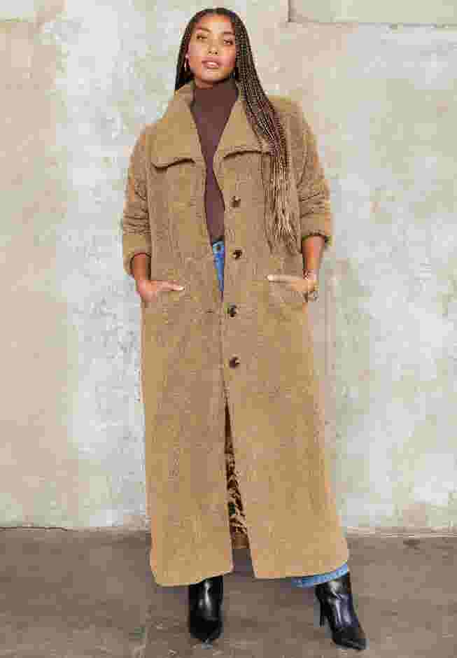 Maxi Teddy Fleece Coat image number 7