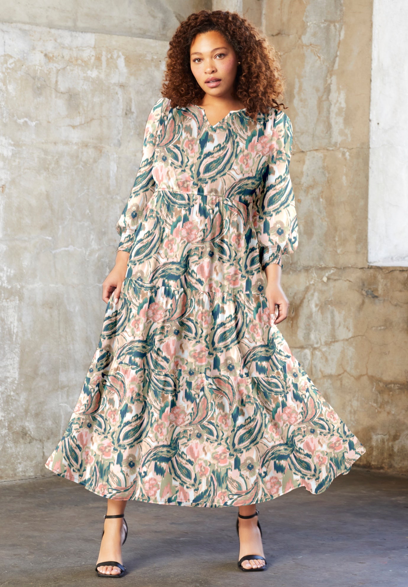 Tiered Maxi Dress image number 0