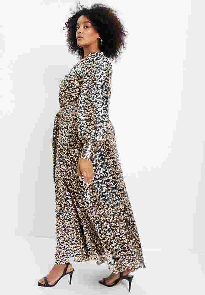Evyre Side Slit Sequin Dress image number 2