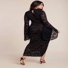 Lace Fitted Maxi Dress image number null