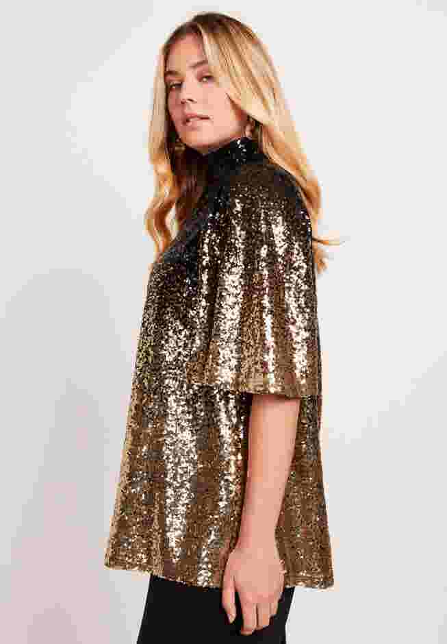 Sequin Keyhole Tee image number 2