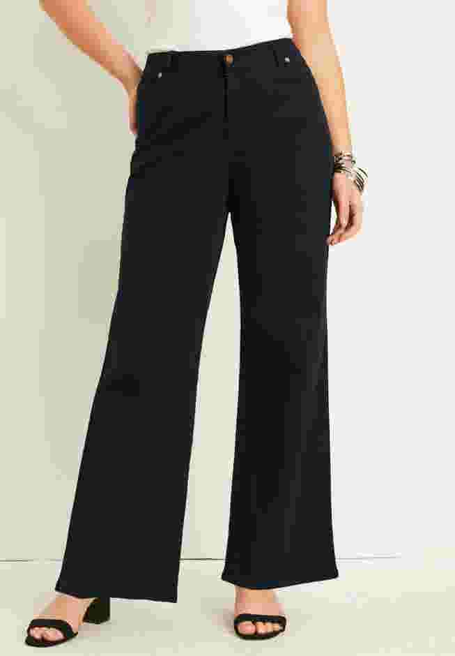 Curvie Fit Wide-Leg Jeans image number 0