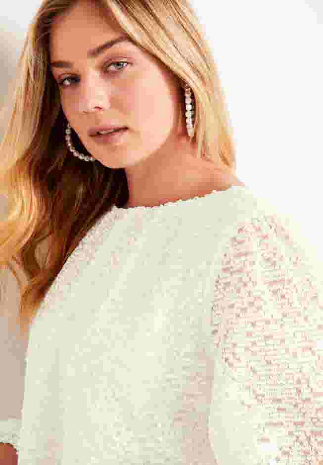 Sequin Boatneck Top image number 3