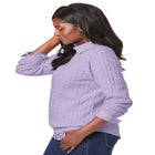 Cable Crewneck Sweater image number null