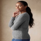 Cable Crewneck Sweater image number 2