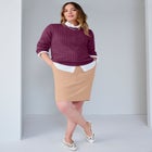 Cable Crewneck Sweater image number null